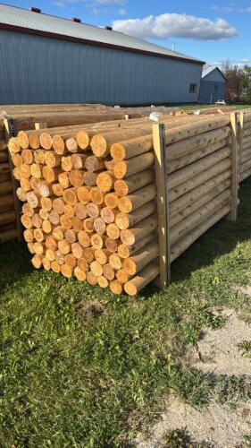 (90) 8FT 4IN CEDAR POSTS