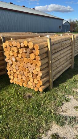 (90) 8FT 4IN CEDAR POSTS