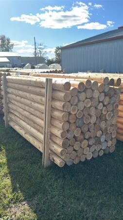 (90) 8FT 4IN CEDAR POSTS