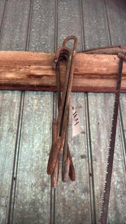 5 Steel Meat Hooks