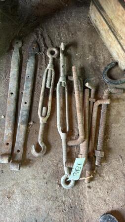 Gate Hardware and 2 Turnbuckles