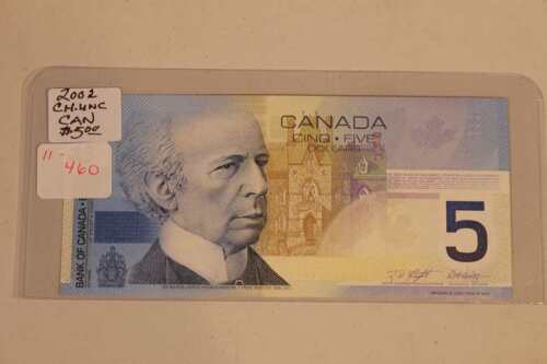 2002 Can. $5.00 Bill, Uncirculated