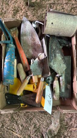 Lot of masons&euro;&trade;s tools and drywall tools