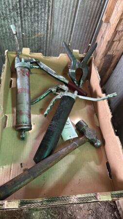 2 Grease Guns and Ball Pien Hammer