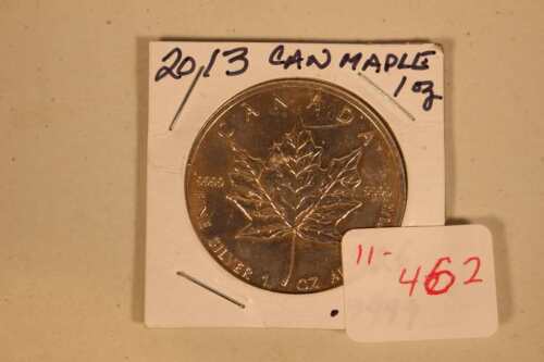 2013 Can. Silver Maple $5 Coin, 1oz. Fine Silver