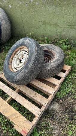 Pair of 235/75R15 Tires and Rims