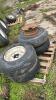 Lot of 4 Implement Tires and Rims - 4