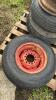 Lot of 4 Implement Tires and Rims - 8