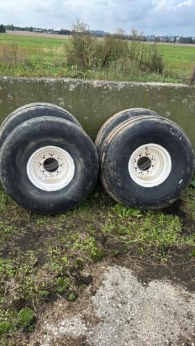 Lot of 4 - 16.5L-16.1SL Tires and 8-Bolt Rims