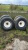 Lot of 4 - 16.5L-16.1SL Tires and 8-Bolt Rims