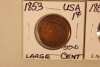 USA One Cent Coins 1851, 1853 - 2