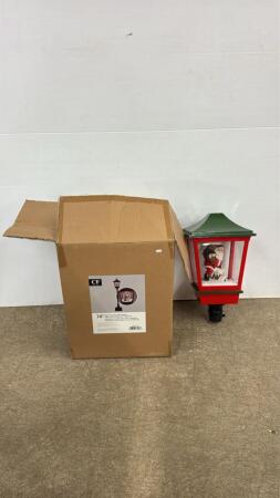 74IN FLOOR LANTERN WITH MUSIC FOR CHRISTMAS