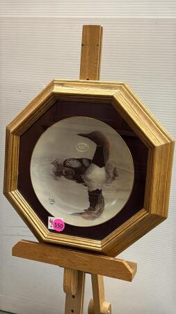 FRAMED PACIFIC LOON BY GLEN LOATES