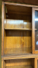 3 Section Sliding Door Oak Book Case - 5