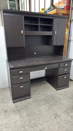 2 PCS DBL PEDESTAL COMPUTER DESK