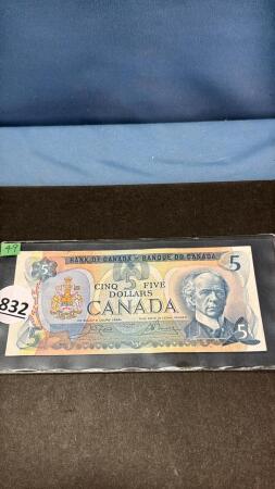 CANADIAN 1979 FIVE DOLLAR NOTE