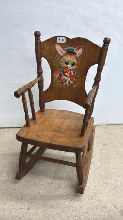 STENCILED CHILDS ROCKER