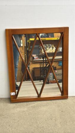 WOODEN FRAMED MIRROR