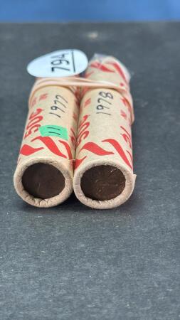 CANADIAN 2 ROLLS 1977 & 78 PENNIES