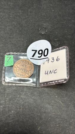 CANADIAN 1936 UNC PENNY