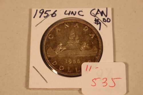 1956 Canadian Silver Dollar, Uncirculated