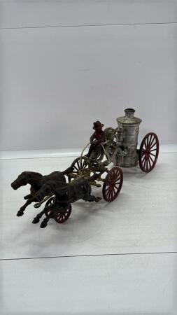 PRATT AND LETCHWORTH CAST IRON FIRE PUMPER