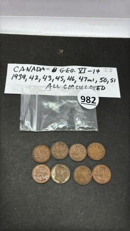 CANADA GEO VI ONE CENT