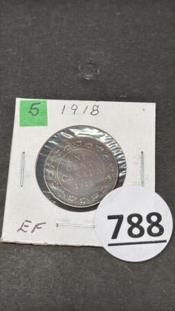 CANADIAN 1918 EF LARGE PENNY