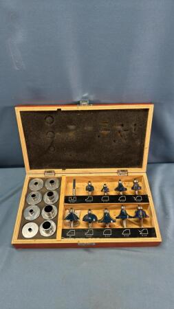 MASTERCRAFT 10PCS ROUTER BIT WITH SPACERS