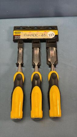 STANLEY 3PC WOOD CHISEL SET