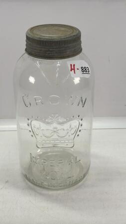 CROWN HALF GALLON JAR