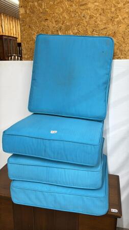 (4) PATIO CUSHIONS