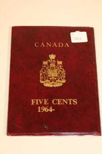 Booklet with 61 Canadian Nickels