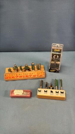 QUANTITY OF (12) 1/4IN SHANK ROUTER BITS