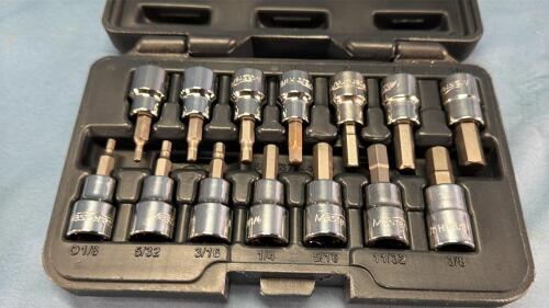 MASTERCRAFT 3/8IN DRIVE SAE & METRIC ALLEN KEYS