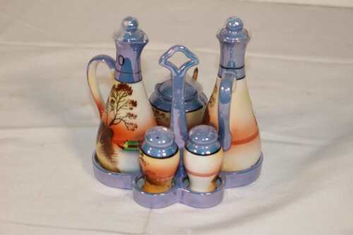 Hand Painted Cruet Set