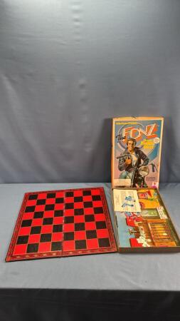 THE FONZ CRAFT KIT & CHECKER BOARD (NO BUTTONS)