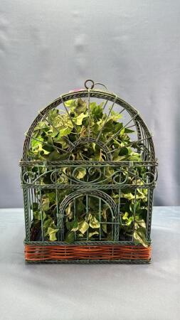 HANGING ORNAMENTAL BIRD CAGE
