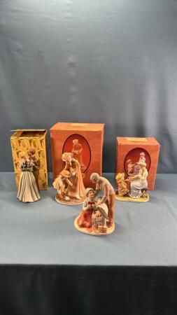 (4) TREASURED MEMORIES FIGURINES