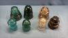 GLASS & PORCELAIN INSULATOR LOT - 3