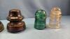 GLASS & PORCELAIN INSULATOR LOT - 6