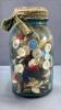 QUART JAR OF BUTTONS - 4