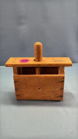 WOODEN BUTTER PRESSS