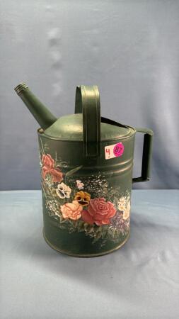 HAND DECORATED 13IN HIGH SPRINKLING CAN