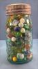 QUART JAR OF MARBLES - 2