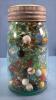 QUART JAR OF MARBLES - 3