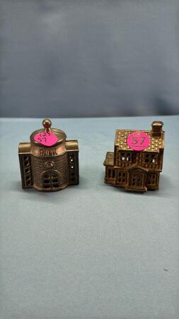 (2) CAST IRON BANKS