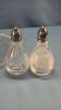 ETCHED GLASS LOT - 6