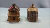 (2) SMALL CAST IRON BANKS - 4