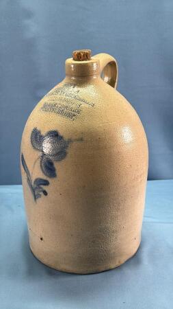 1 GALLON BLUE FLOWERED JUG